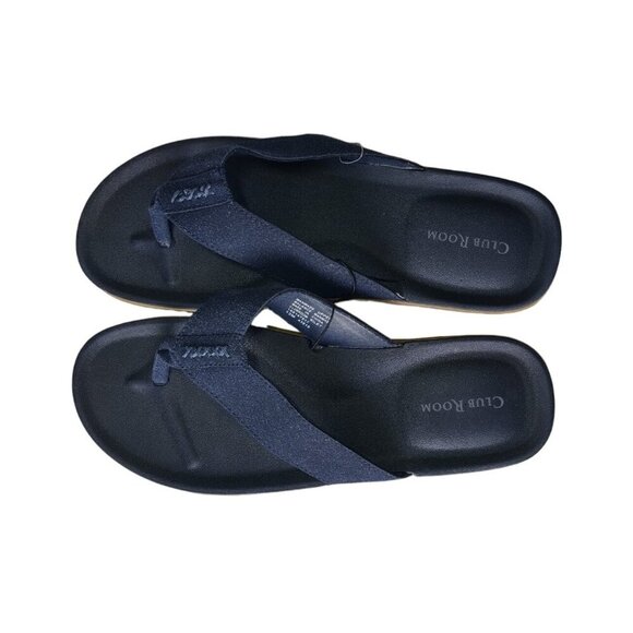 CLUB ROOM, manmade sandals, for men, dark blue, Size 12M, NWT. - Picture 3 of 7